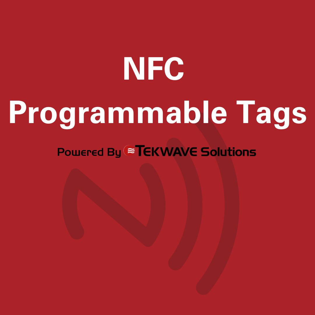 NFC Programmable Tags overlay of NFC Icon powered by TEKWave Solutions