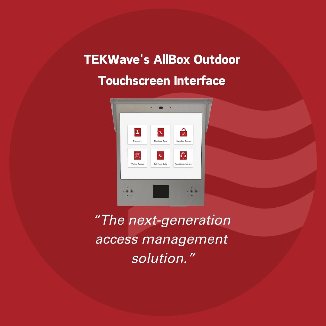 TEKWave's AllBox Outdoor Touchscreen Interface
