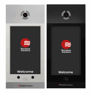 TEKWave ALLBox Pro Self-Service Access Kiosk with touchscreen and integrated camera